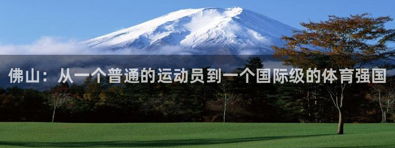 yy易游官网下载平台是正规平台吗：佛山：从一个普通的